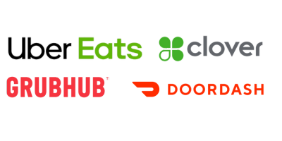 Uber Eats, Clover, Grubhub and DoorDash